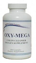 Oxy-Mega oxygen colon cleanser 180 capsule bottle
